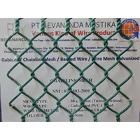 Chainlink Wire [BEVA Chainlink] 30mm x 30mm PVC Coated Heavy Galvanized 2.0-3.0mm
