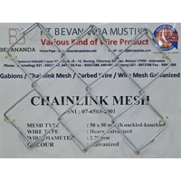 Chainlink Wire [BEVA Chainlink] 50mm x 50mm Heavy Galvanized BWG 10 3.0mm