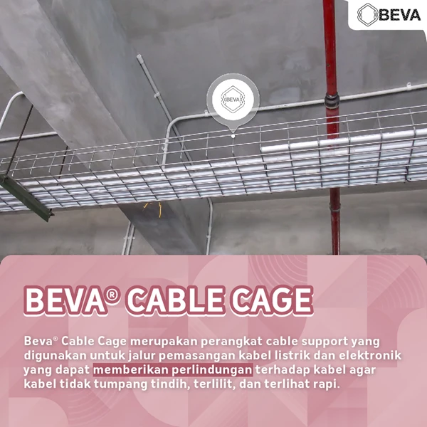 Cable Tray BEVA Cable Cage CT150  Lapis Galvanis